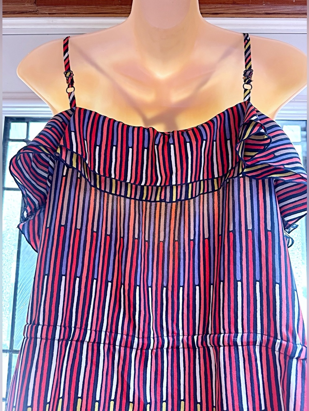 GAP Multicolor Striped Ruffle Sundress - Picture 7 of 8